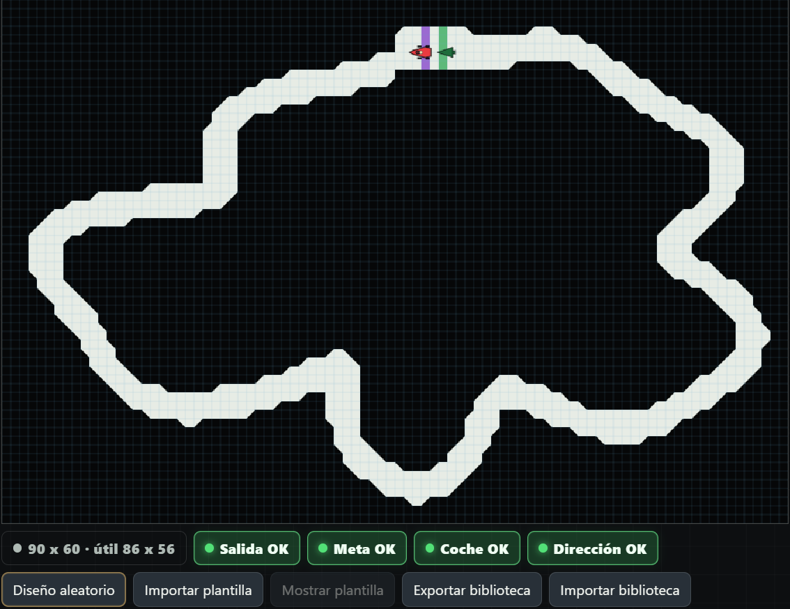 Circuito generado con Diseño aleatorio y retocado con herramientas
